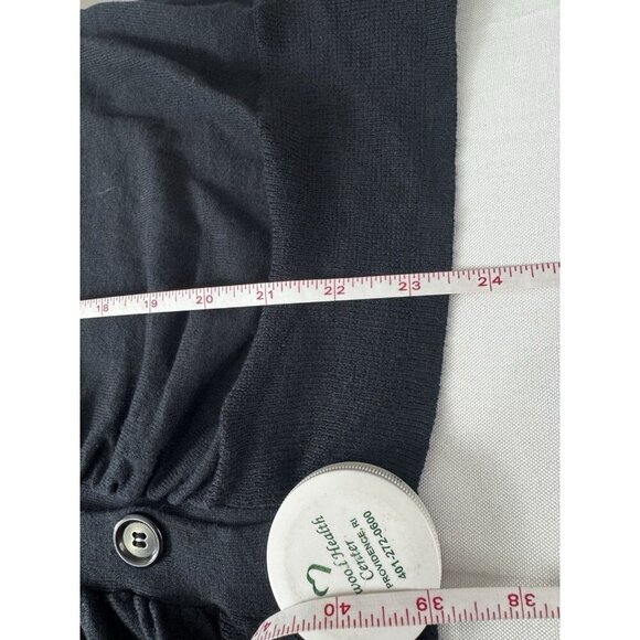 Studio M Black Lightweight Open Front Cardigan XL NWT Minimalist Layering - Picture 7 of 7